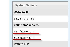 Nameservers Fatcow